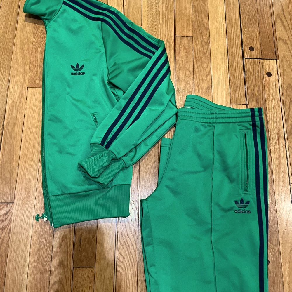 Adidas Gucci green track suit